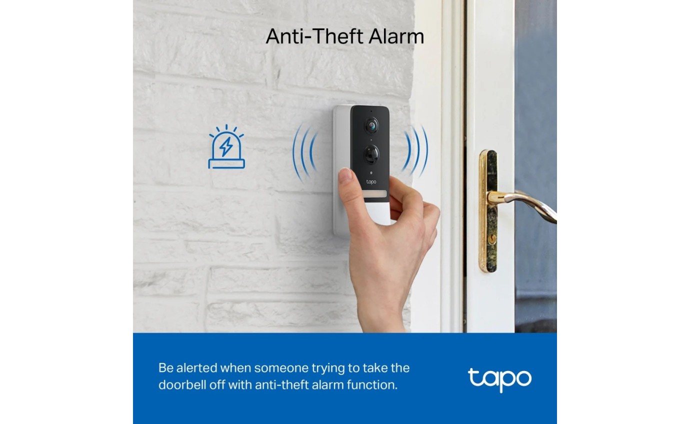 Tapo 2K Wireless Video Doorbell with Hub TAPOD230S1