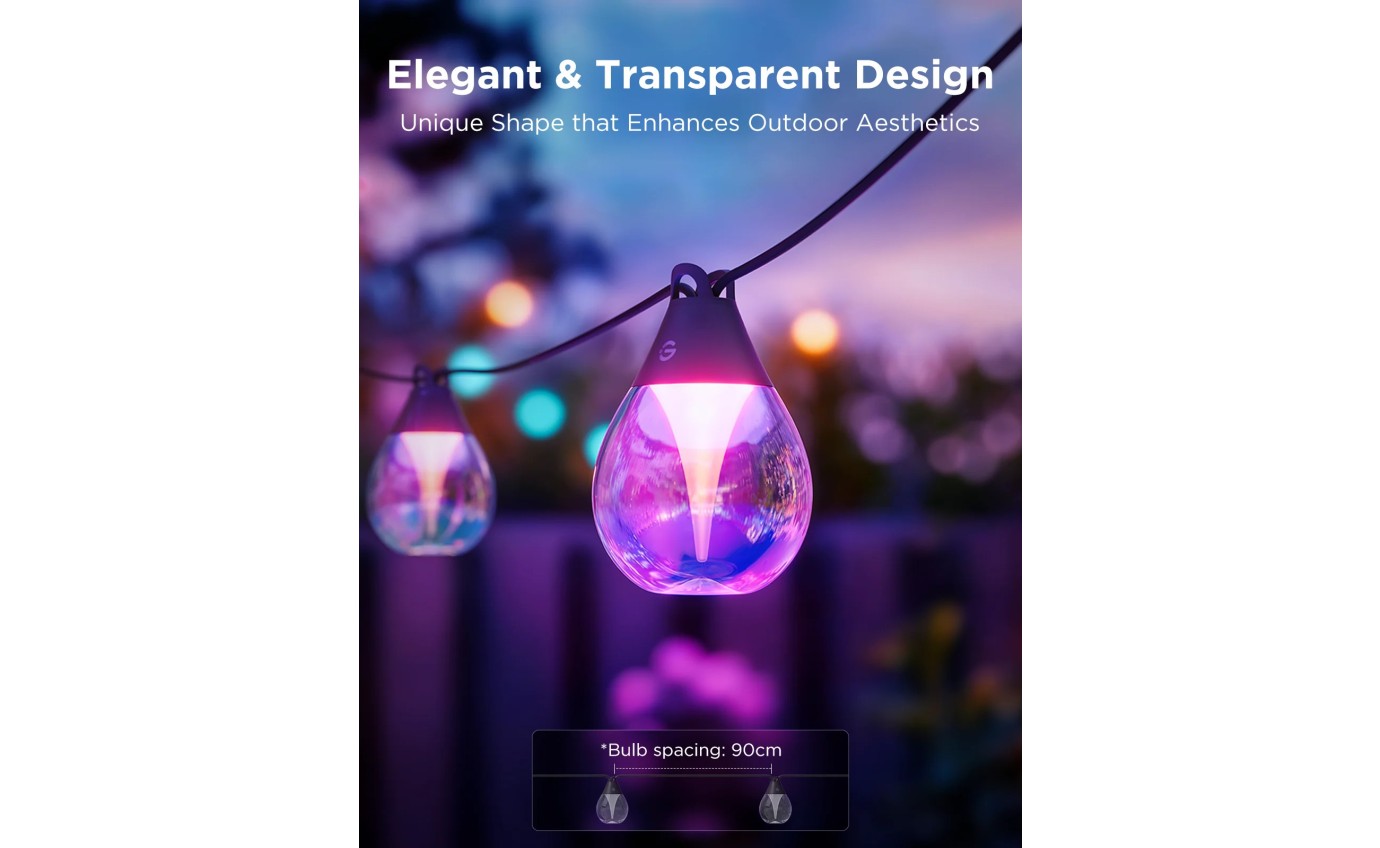 Govee Outdoor String Lights IP67 15m H7025EB1