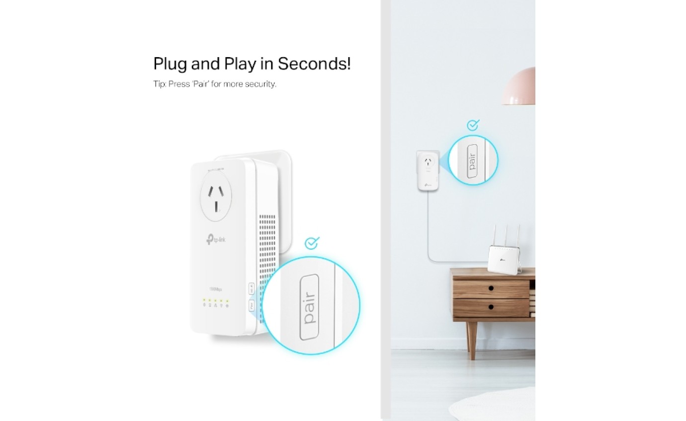 TP-Link AV1300 Gigabit Powerline AC Wi-Fi Kit TLWPA8631PKIT