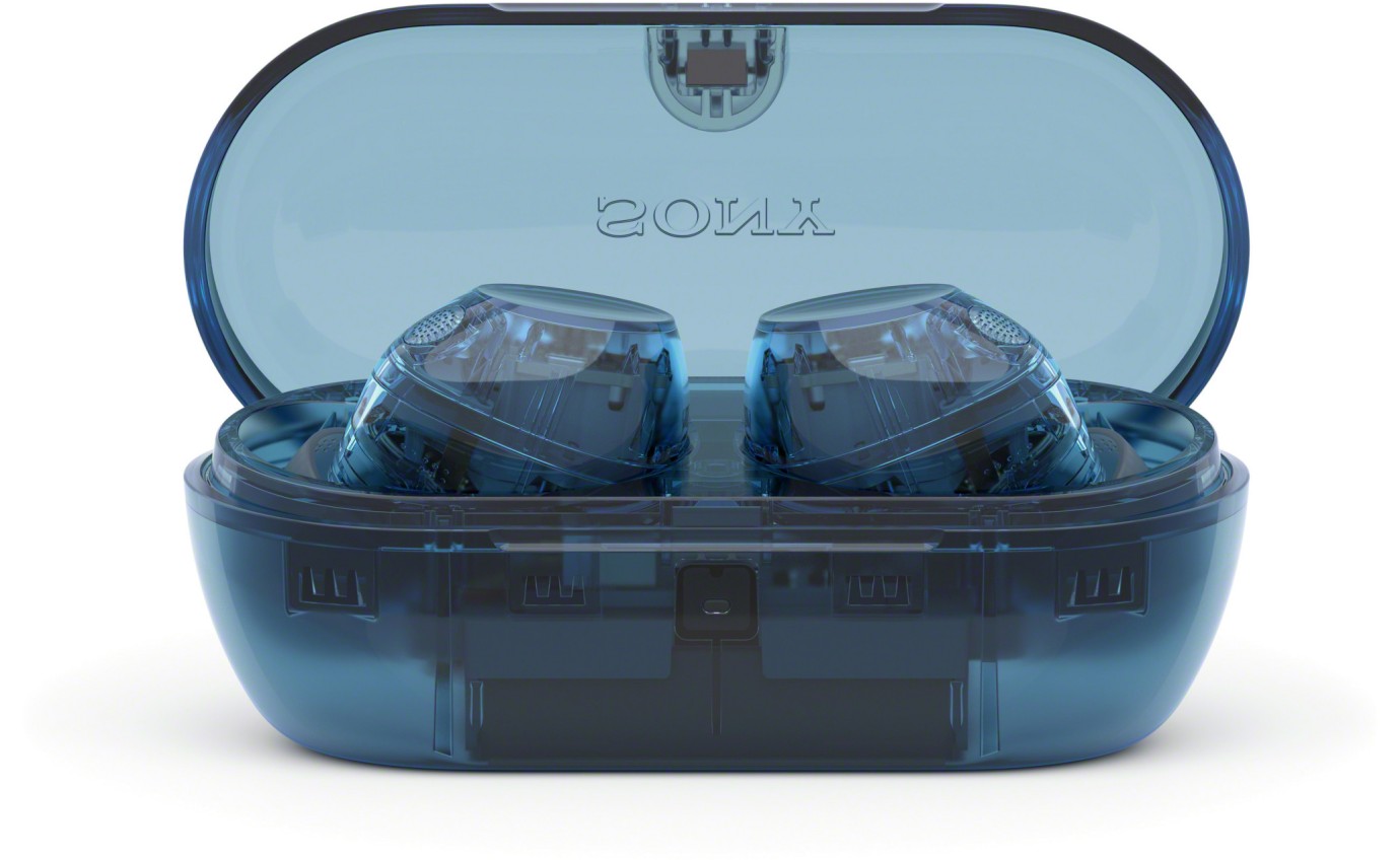 Sony True Wireless Noise Cancelling Earbuds (Glass Blue) WFC710NL