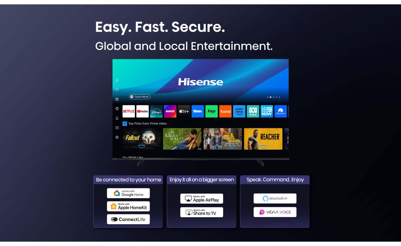 Hisense 43 inch Q6QAU 4K QLED Smart TV 43Q6QAU