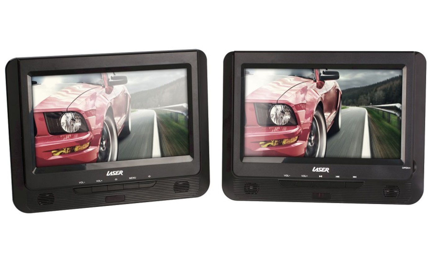Laser 9 inch Dual Screen Car DVD Player DVDPT9DUALD