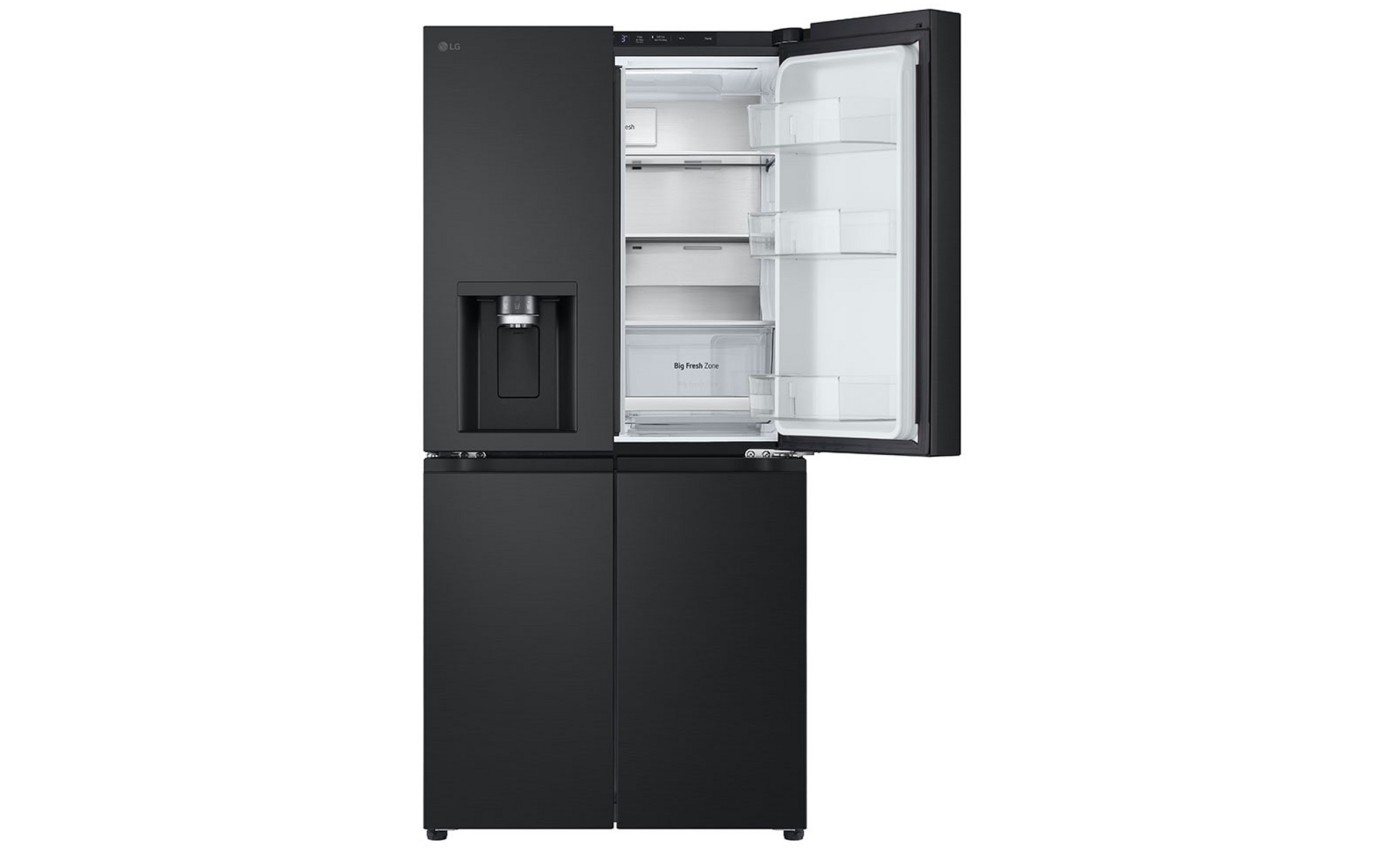 LG 508L Slim French Door Fridge (Matte Black) GFLN500MBL
