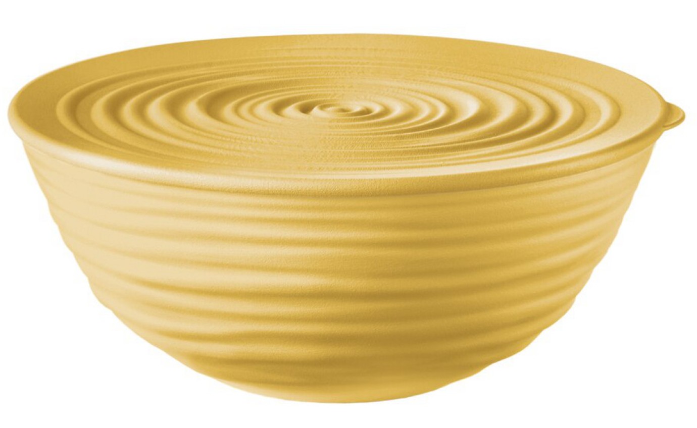 Guzzini Mustard Yellow Medium Bowl with Lid 175003206