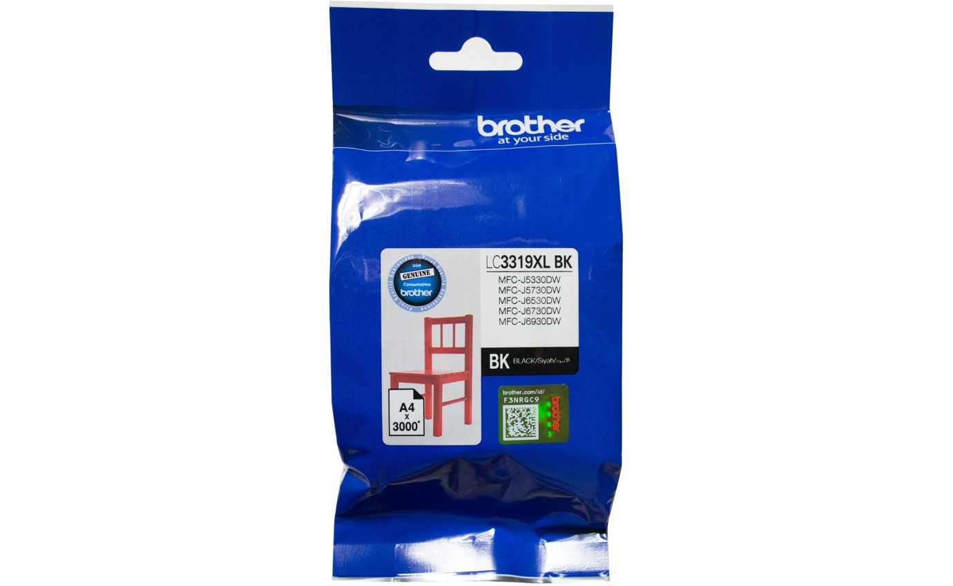 Brother LC3319XL High Yield Ink Cartridge (Black) LC3319XLBK