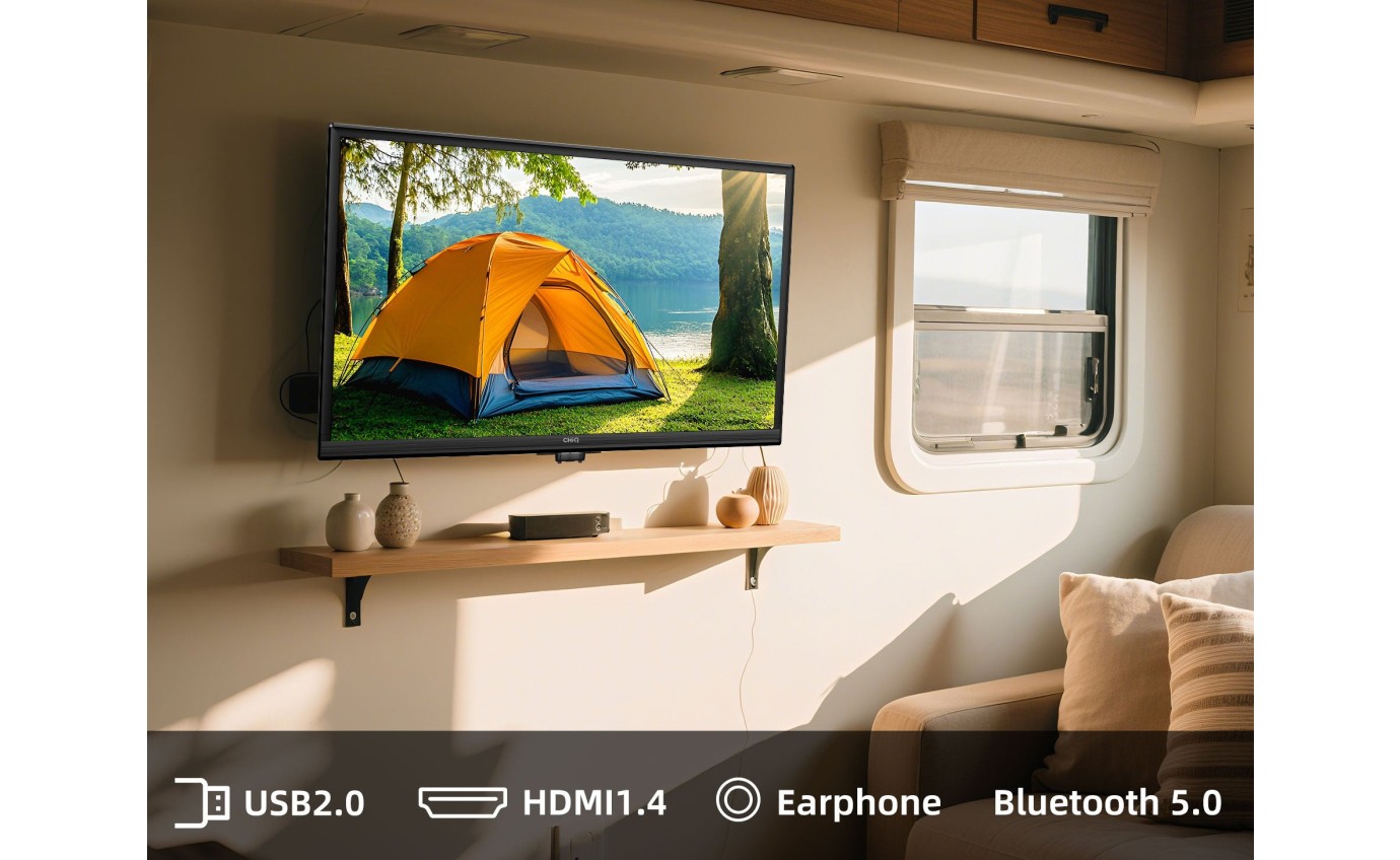 CHiQ 24 inch 12V/240V Portable LED HD Google TV L24D6CG