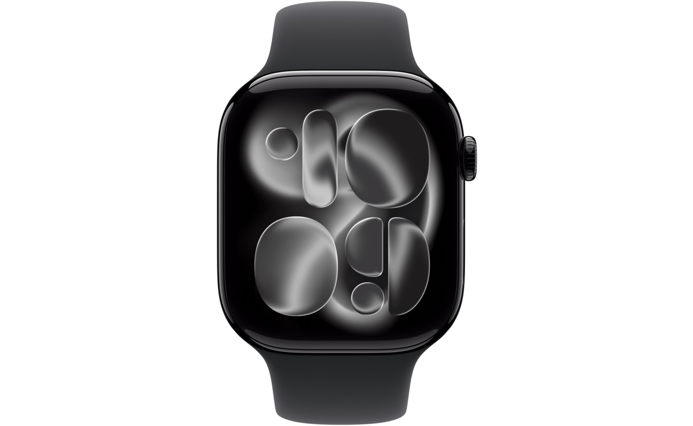 Apple Watch Series 11 GPS 46mm Jet Black Aluminium Case with Black Sport Band (M/L) MEUX4XA