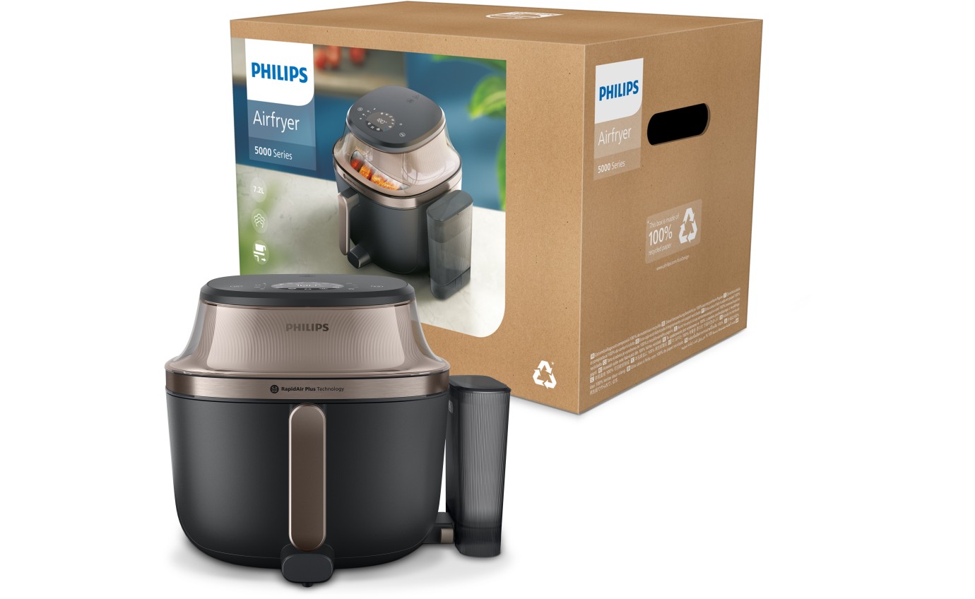 Philips Air Fryer 5000 Series with Steam and Easy Glide Rail 7.2L NA54707