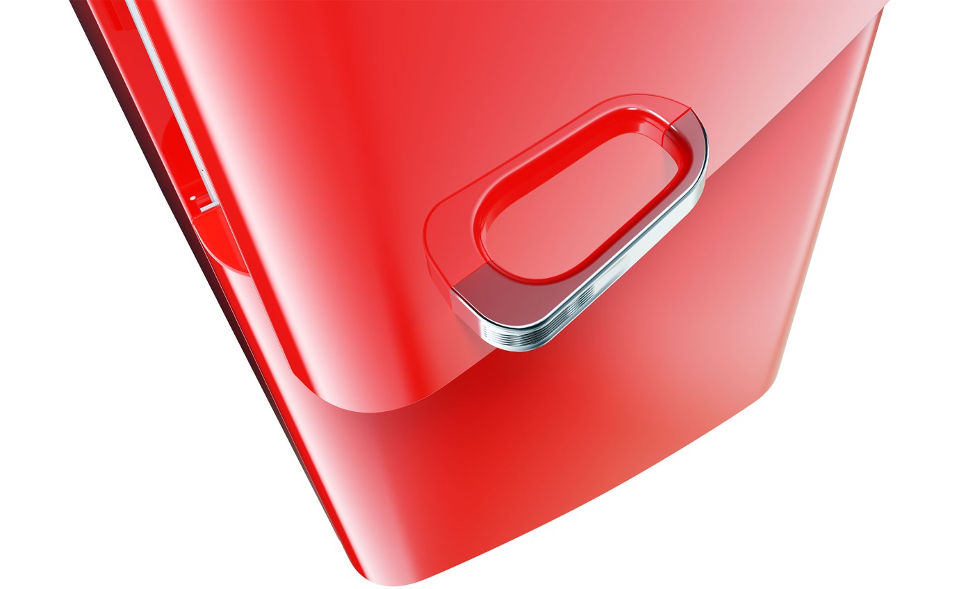 CHiQ 231L Retro Bottom Mount Fridge (Retro Red) CRBM228NR3