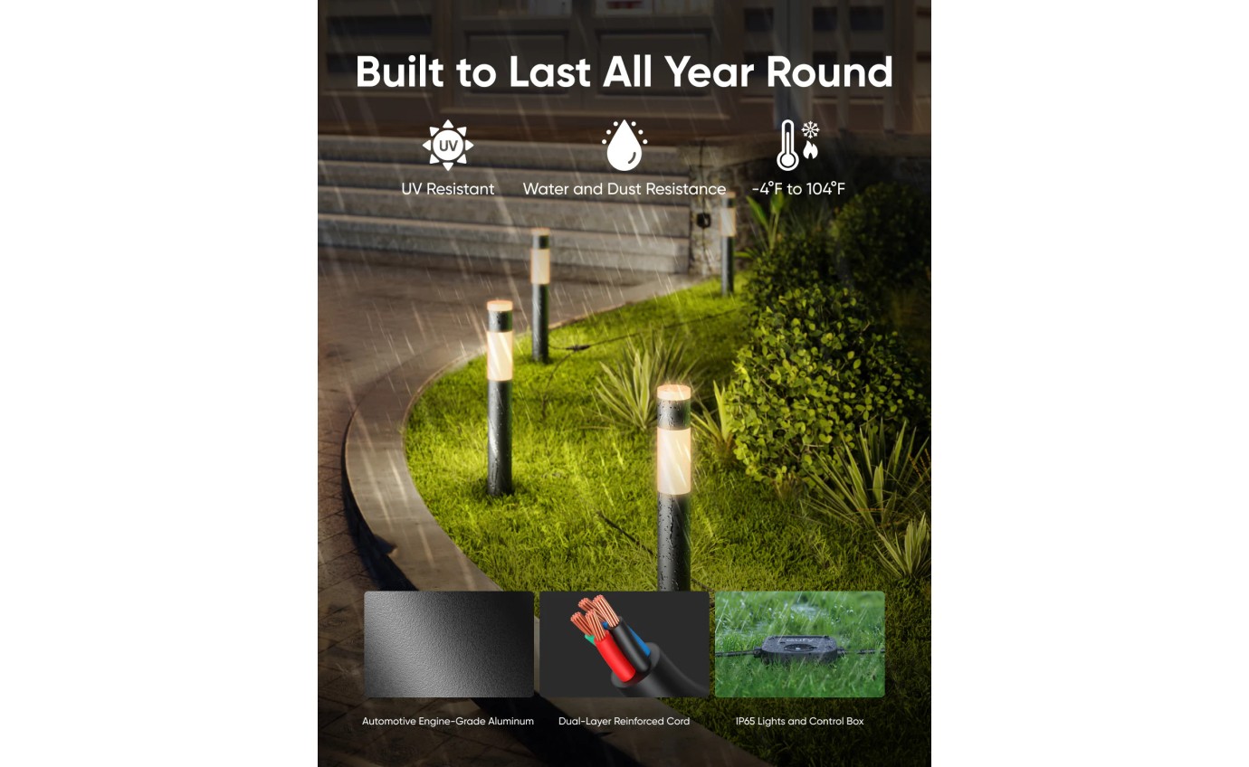 eufy Outdoor Pathway Lights E10 (4 Pack) T8L30C11