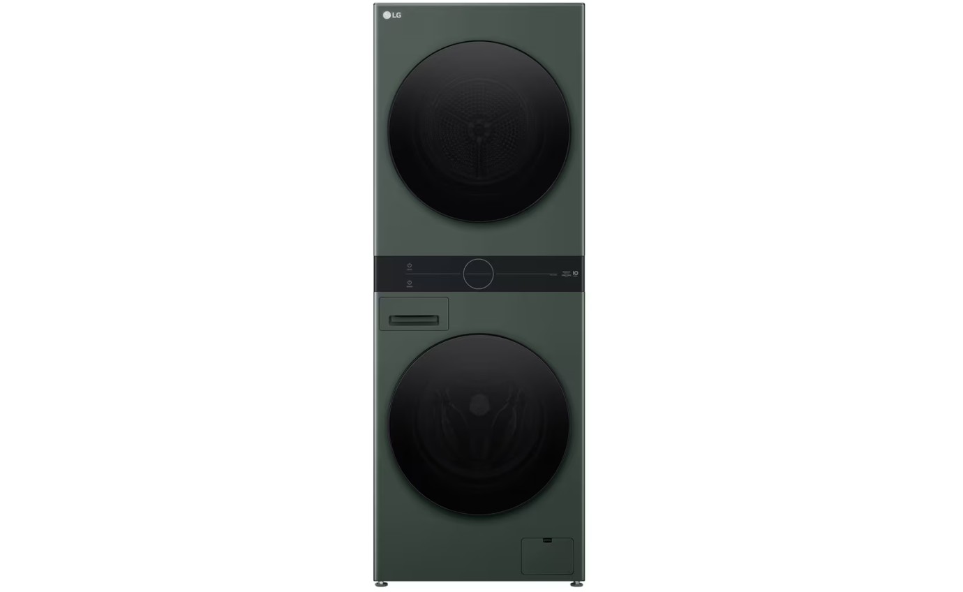 LG 12/10kg WashTower&trade; Stacked Washer Dryer (Forest Green) WWT1210FGX