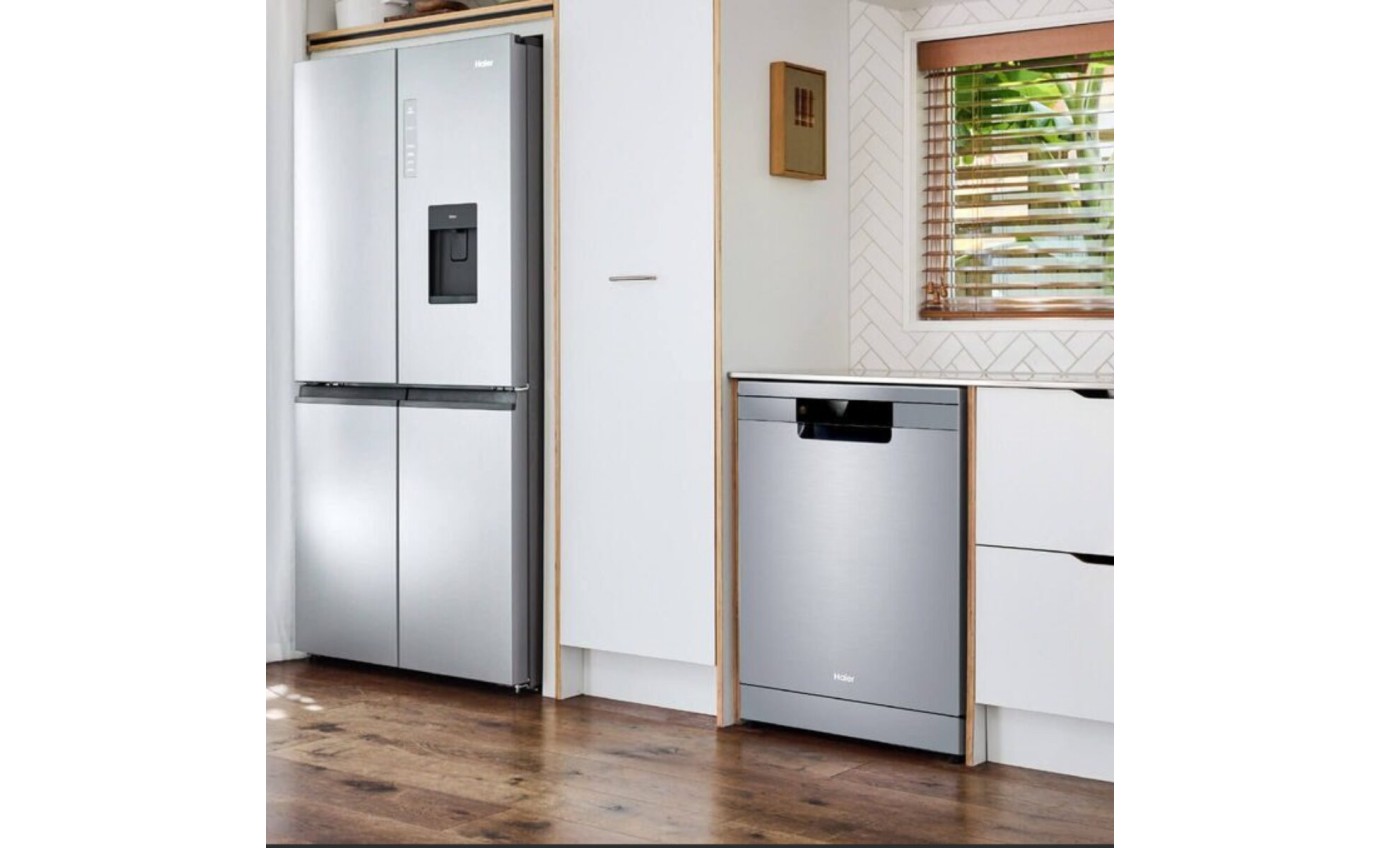 Haier 60cm Freestanding Dishwasher with Sanitise (Satina) HDW15F1S1