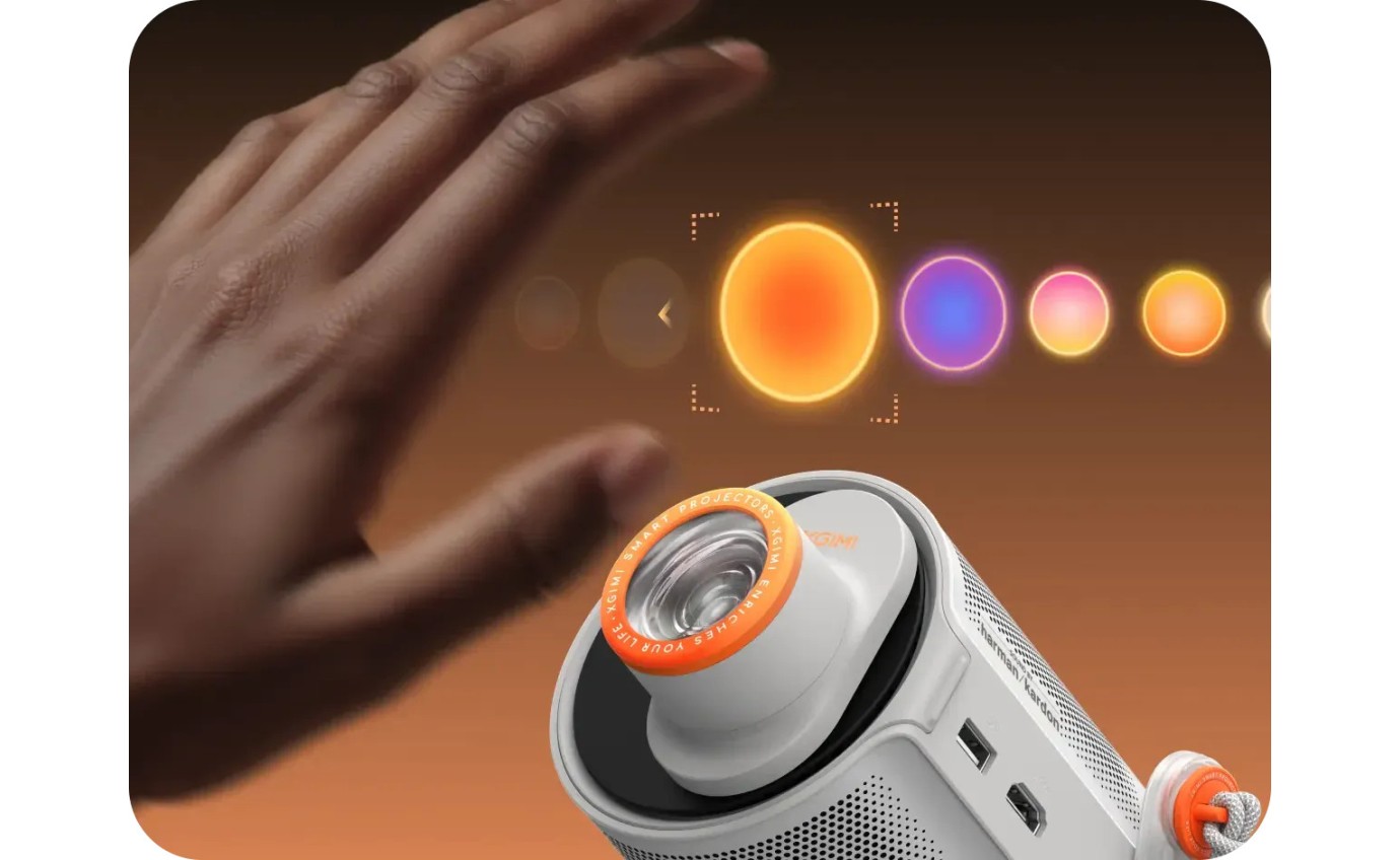 XGIMI MoGo 4 1080P FHD Google TV Portable Projector with 360&deg; Adjustable Stand WK08K