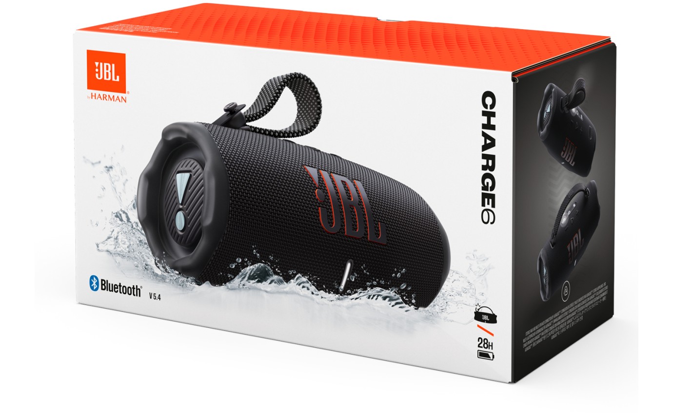 JBL Charge 6 Portable Speaker (Black) JBLCHARGE6BLK