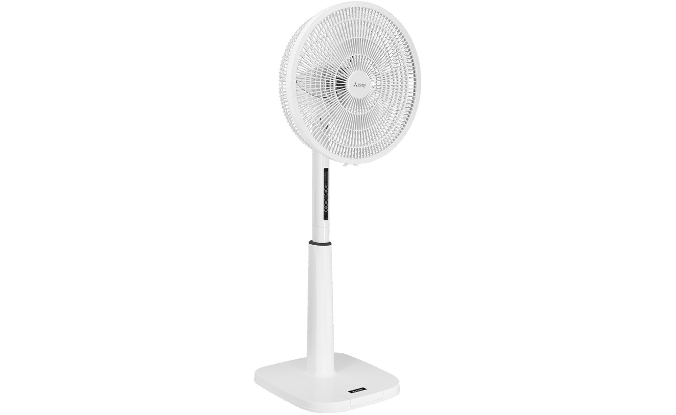 Mitsubishi 40cm Pedestal Fan with Remote (White) LV16ASRCPWH