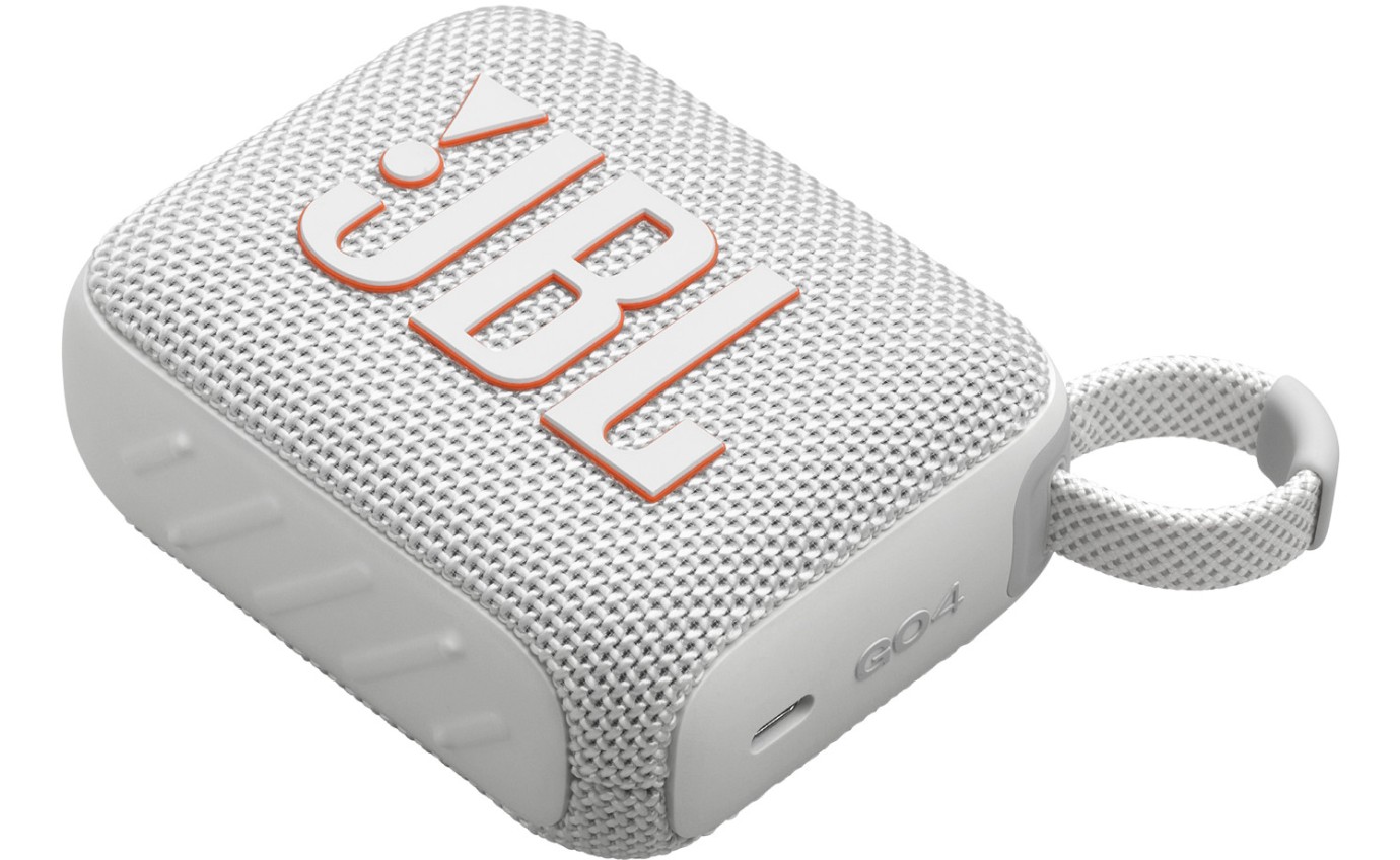 JBL Go 4 Mini Portable Bluetooth Speaker (White) JBLGO4WHT