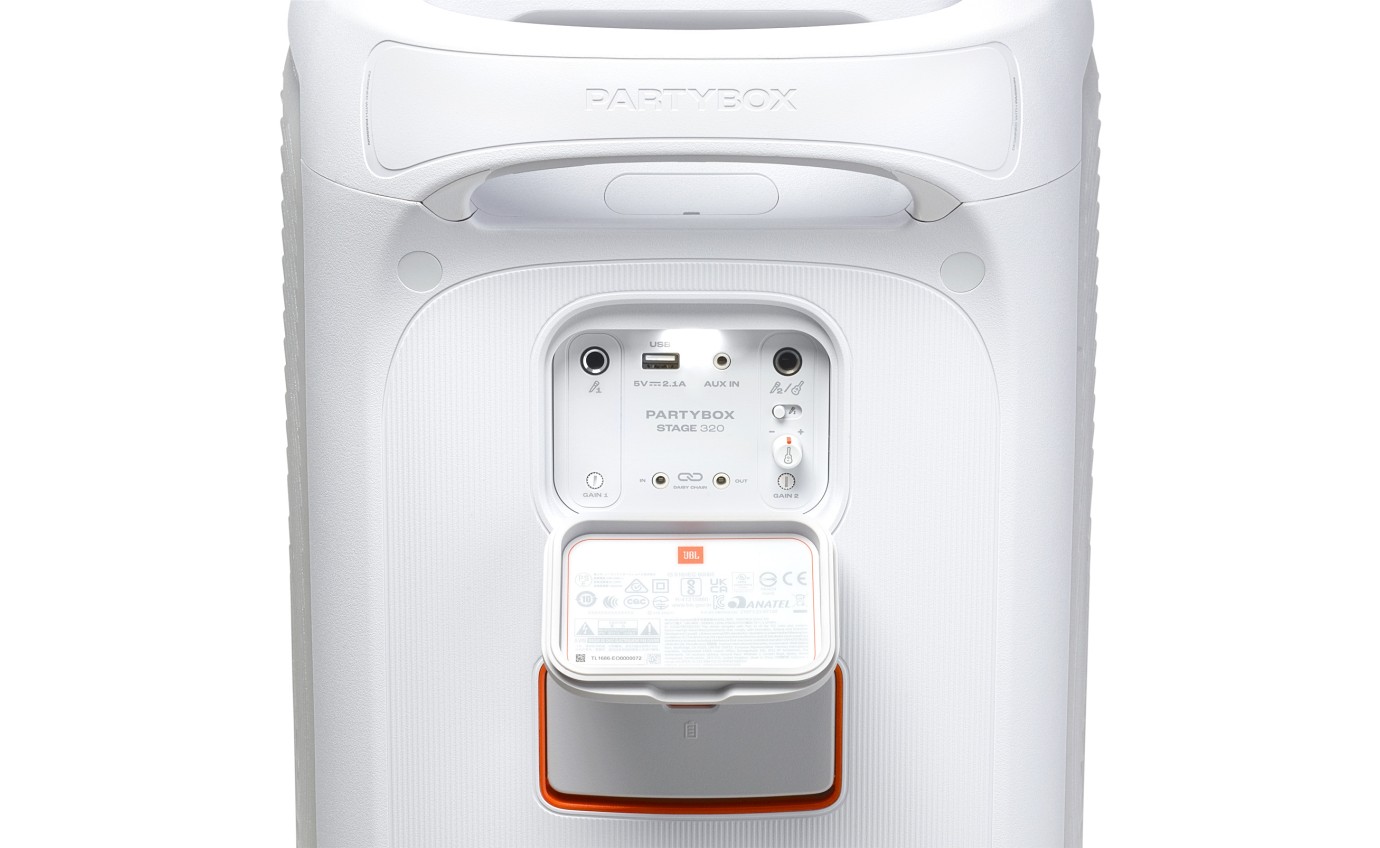 JBL PartyBox Stage 320 Portable Party Speaker (White) JBLPBSTAGE320SWA