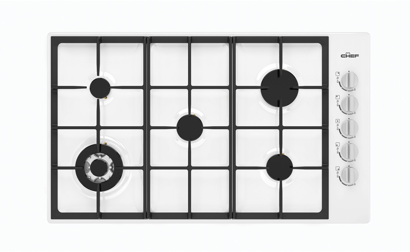 Chef 90cm 5 Burner Gas Cooktop CHG954WC