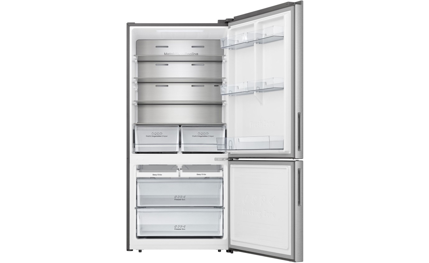 Hisense 503L Bottom Mount Fridge (Stainless Steel) HRBM503S
