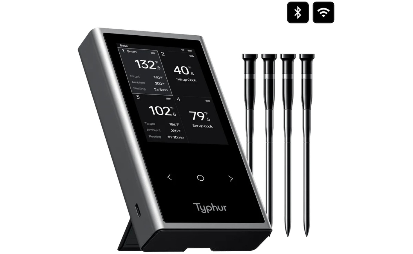 Typhur Sync Quad Wireless 4 Probe Meat Thermometer WT08