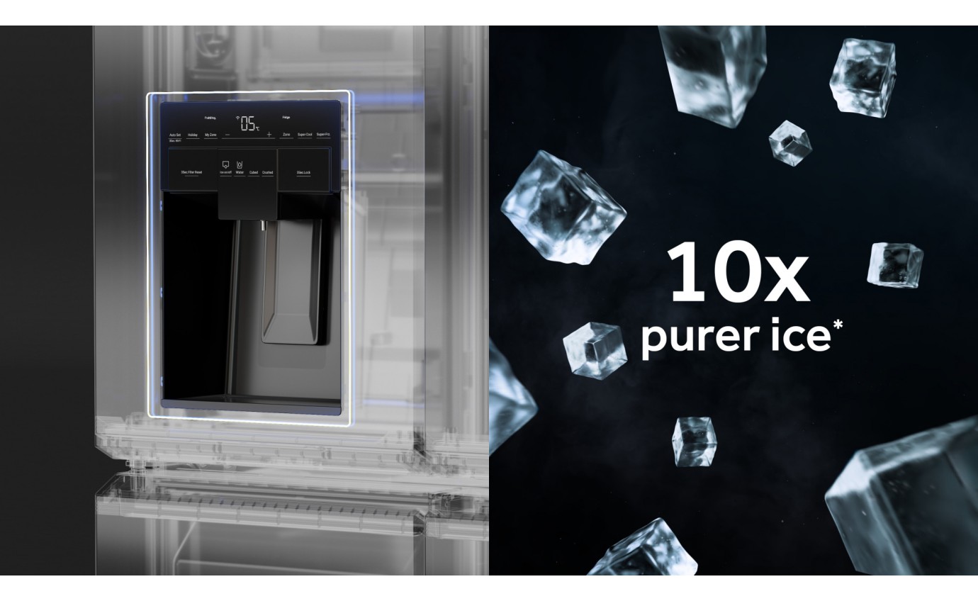 Haier 601L 600 Series Quad Door Refrigerator Freezer (Satina) HRF680YZS