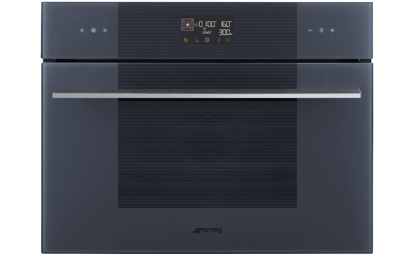 Smeg 45cm Linea Speed Oven with Vapour Clean - Neptune Grey SOA4102M1G