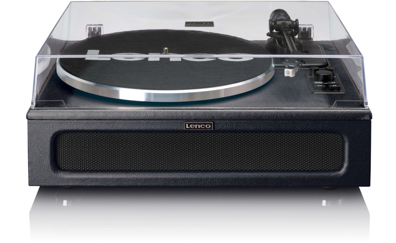 Lenco LS-430 Turntable with 4 Built-in Bluetooth Speakers 50W (Black) LS430BK