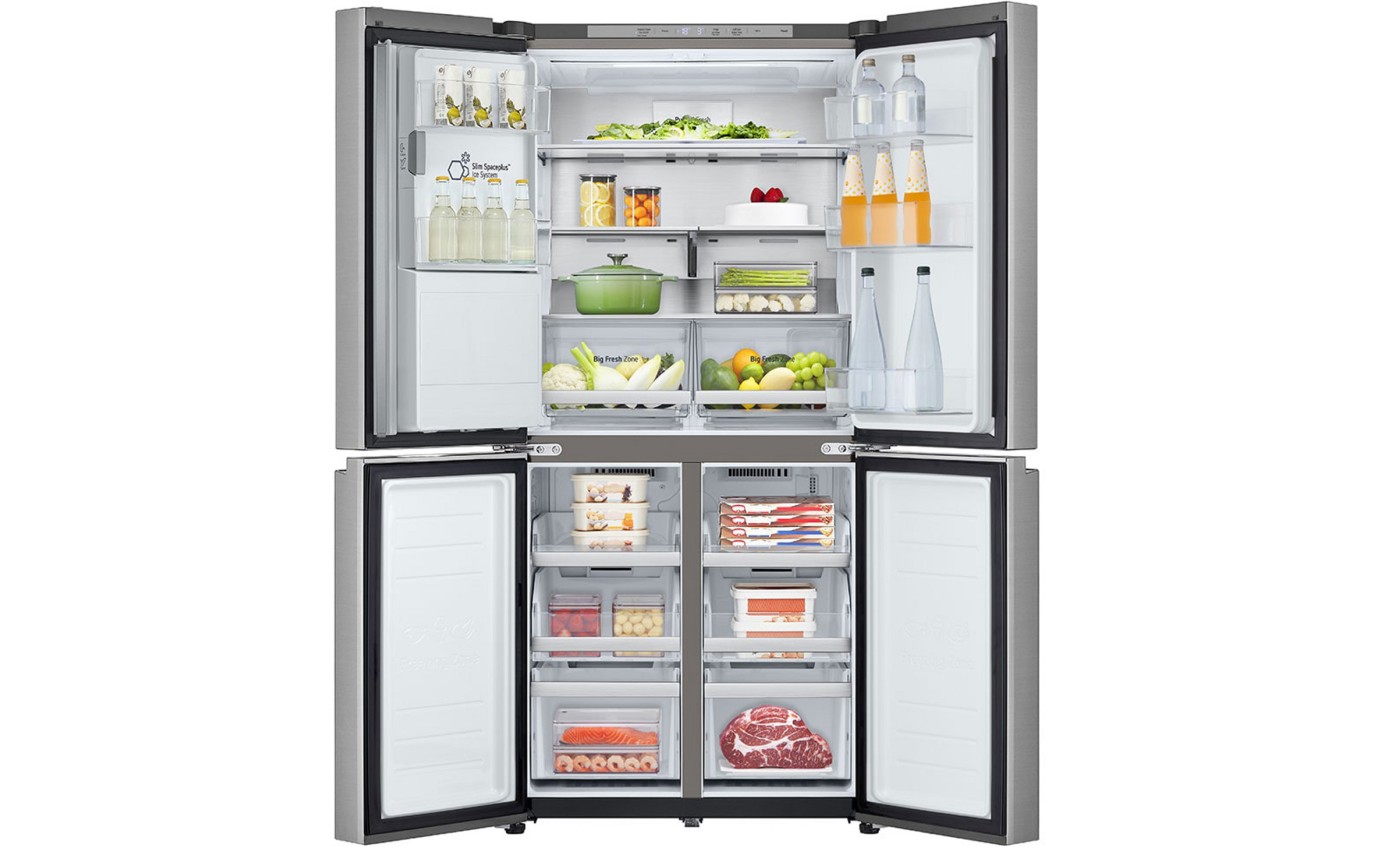 LG 506L Slim French Door Fridge (Stainless Steel) GFL500PL
