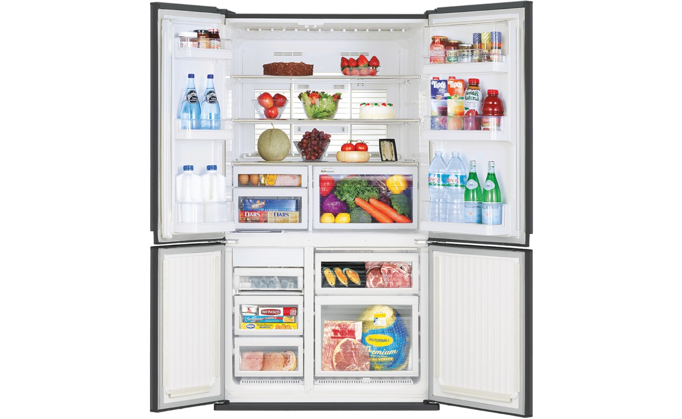 Mitsubishi 580L Quad Door Fridge (Dark Silver) MRLA580ERGDSA