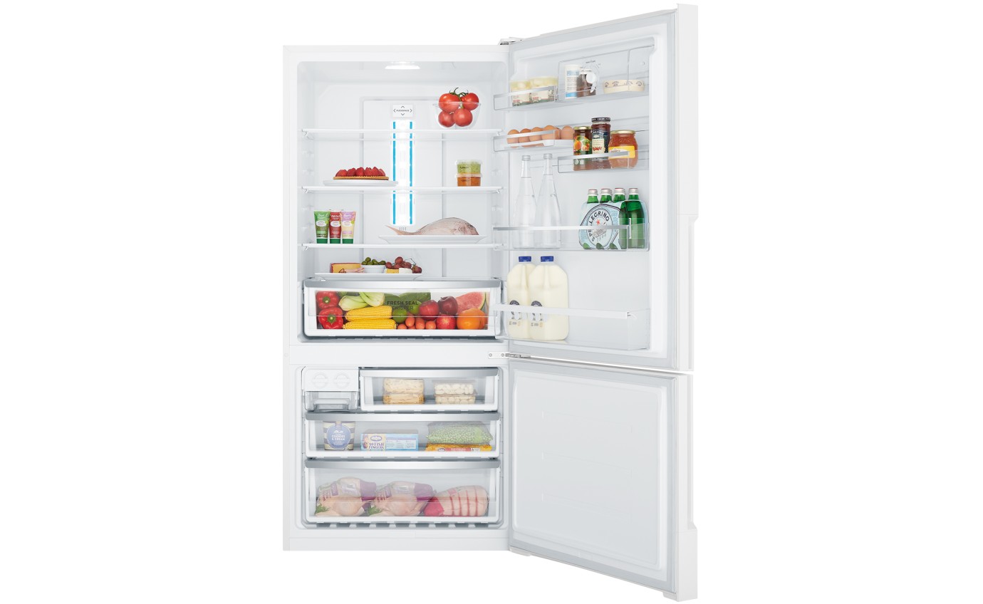 Westinghouse 496L Bottom Mount Fridge (White) WBE5300WCR