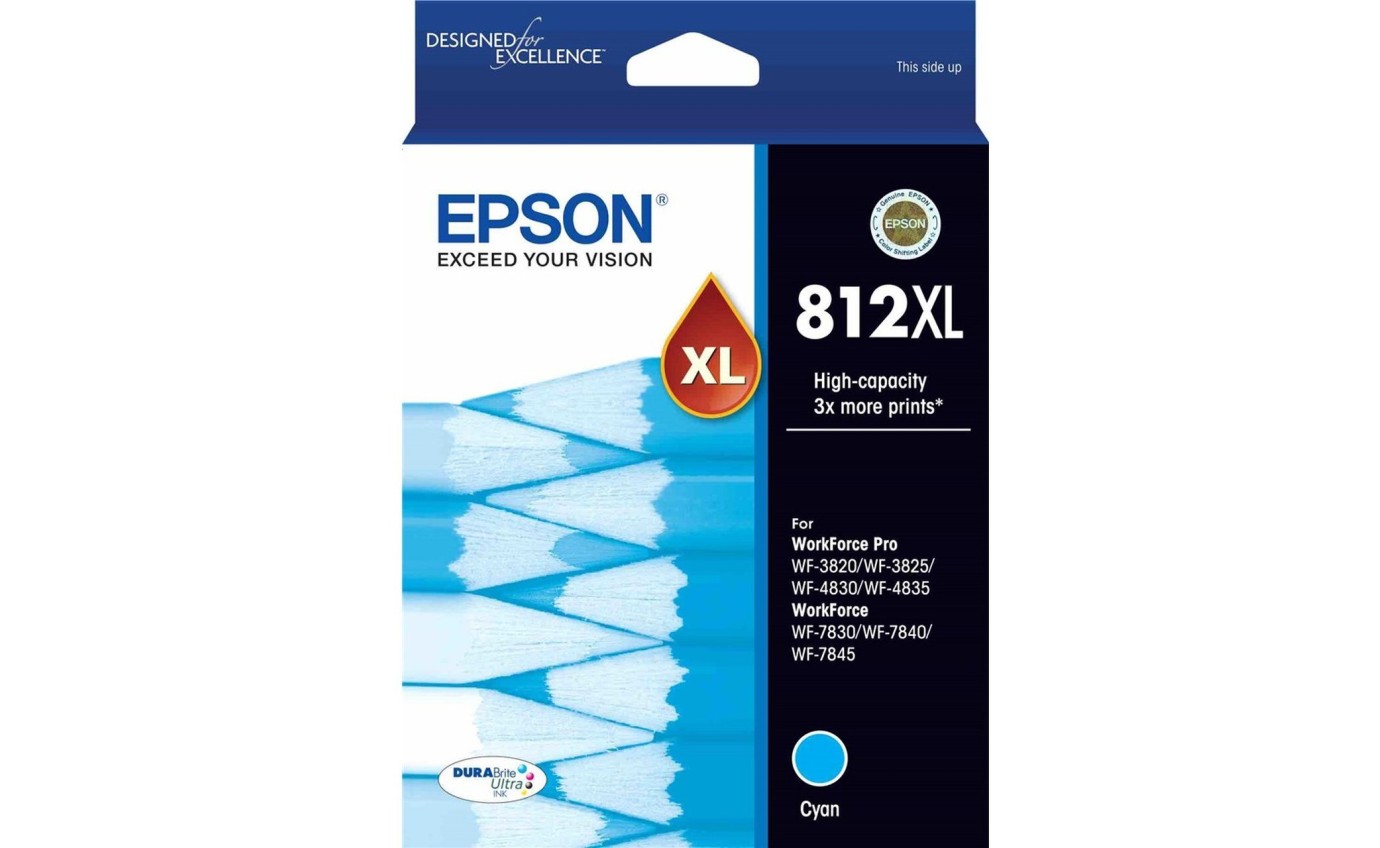 Epson 812XL DURABrite Ultra Ink Cartridge (Cyan) T05E292