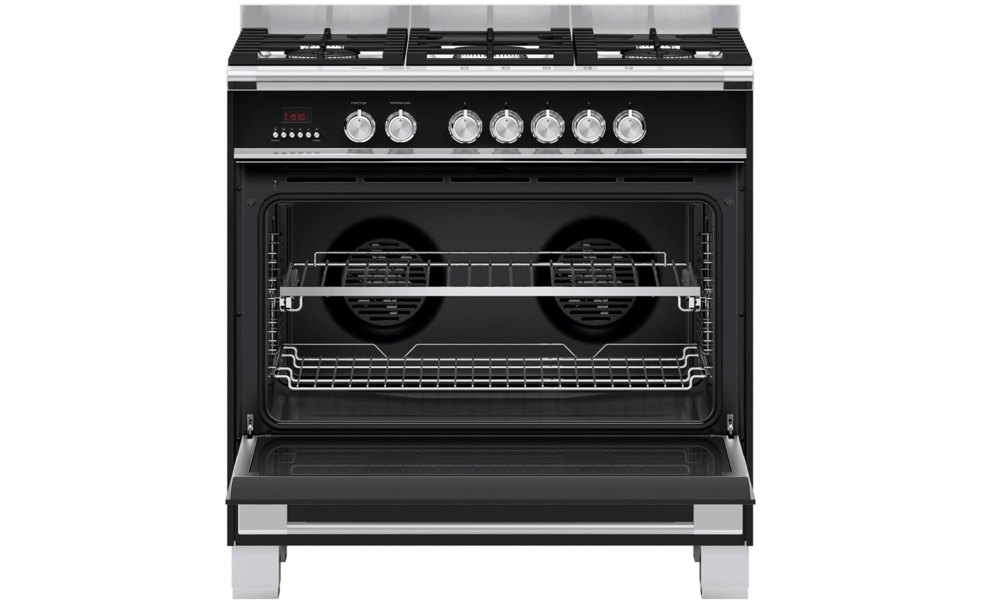 Fisher & Paykel 90cm Series 7 Classic 5 Burner Dual Fuel Cooker OR90SCG4B1