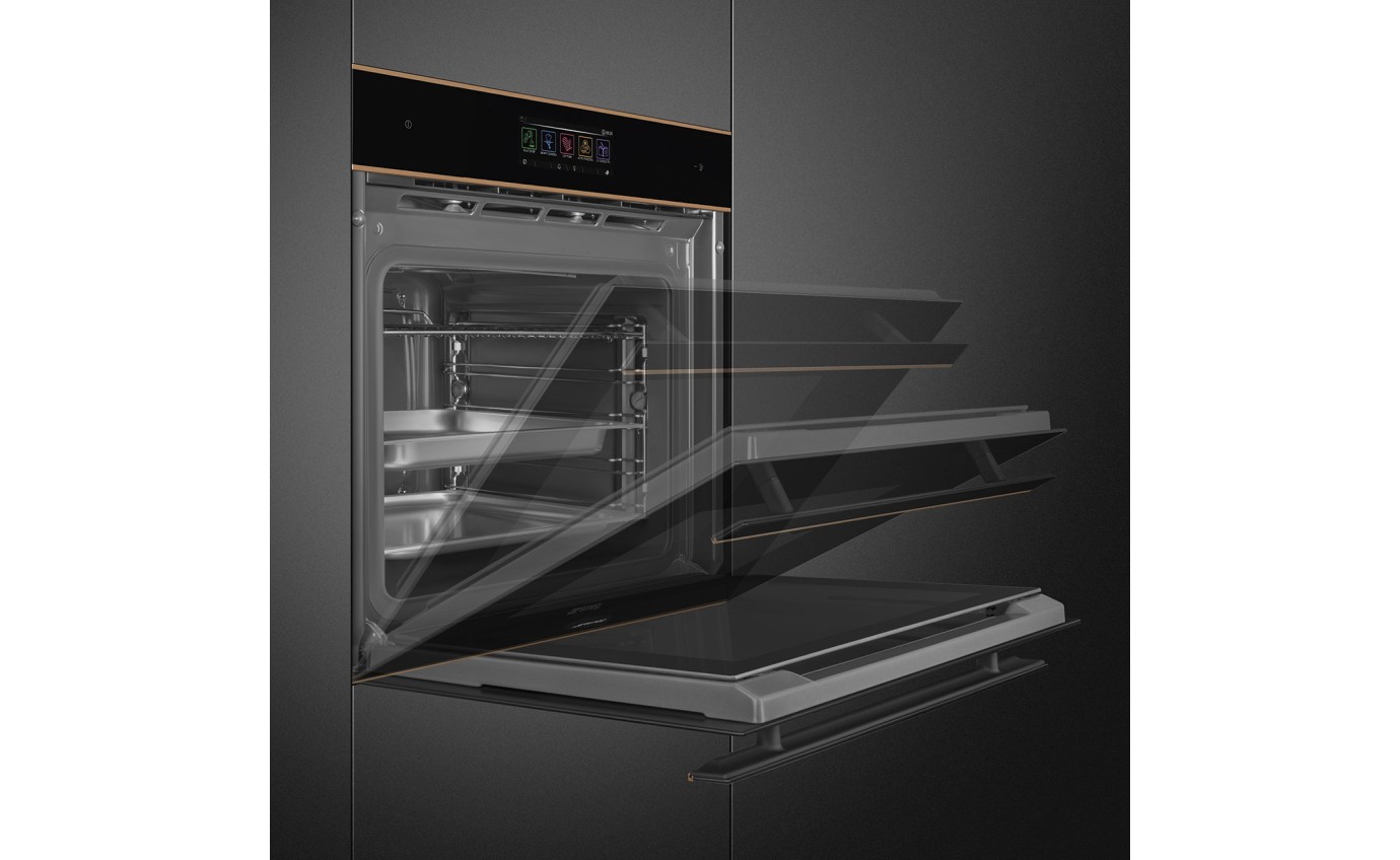 Smeg 60cm Dolce Stil Novo Combi-Steam Oven with Vapour Clean - Copper SOA6606WS4PNR