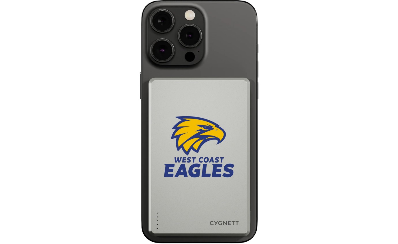 Cygnett Magnetic Wireless Power Bank 5K (West Coast Eagles) 11901340353