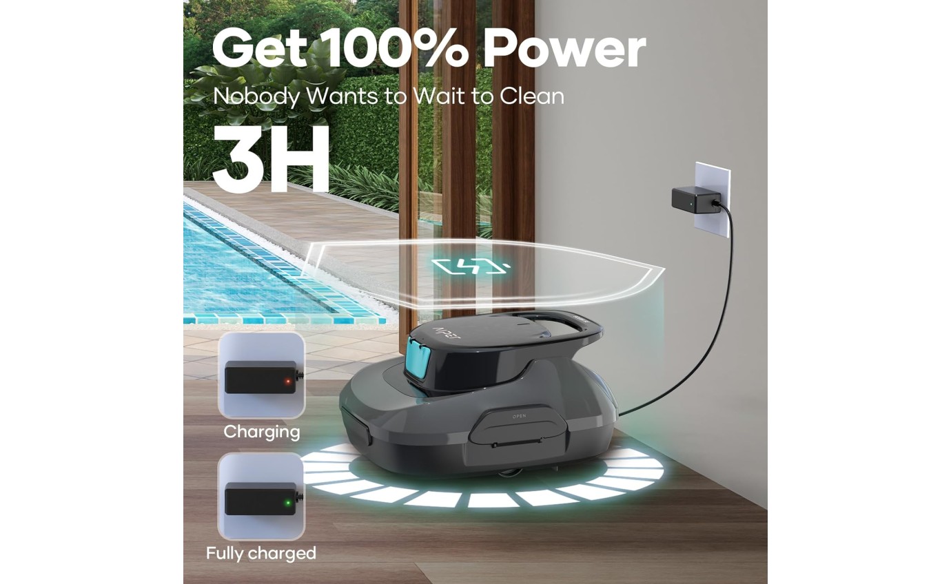 Aiper Scuba SE Cordless Robotic Pool Cleaner (Dark Grey) 253292