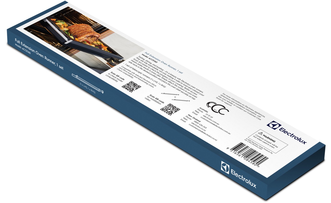 Electrolux Single Set Telescopic Oven Runners ACCE160