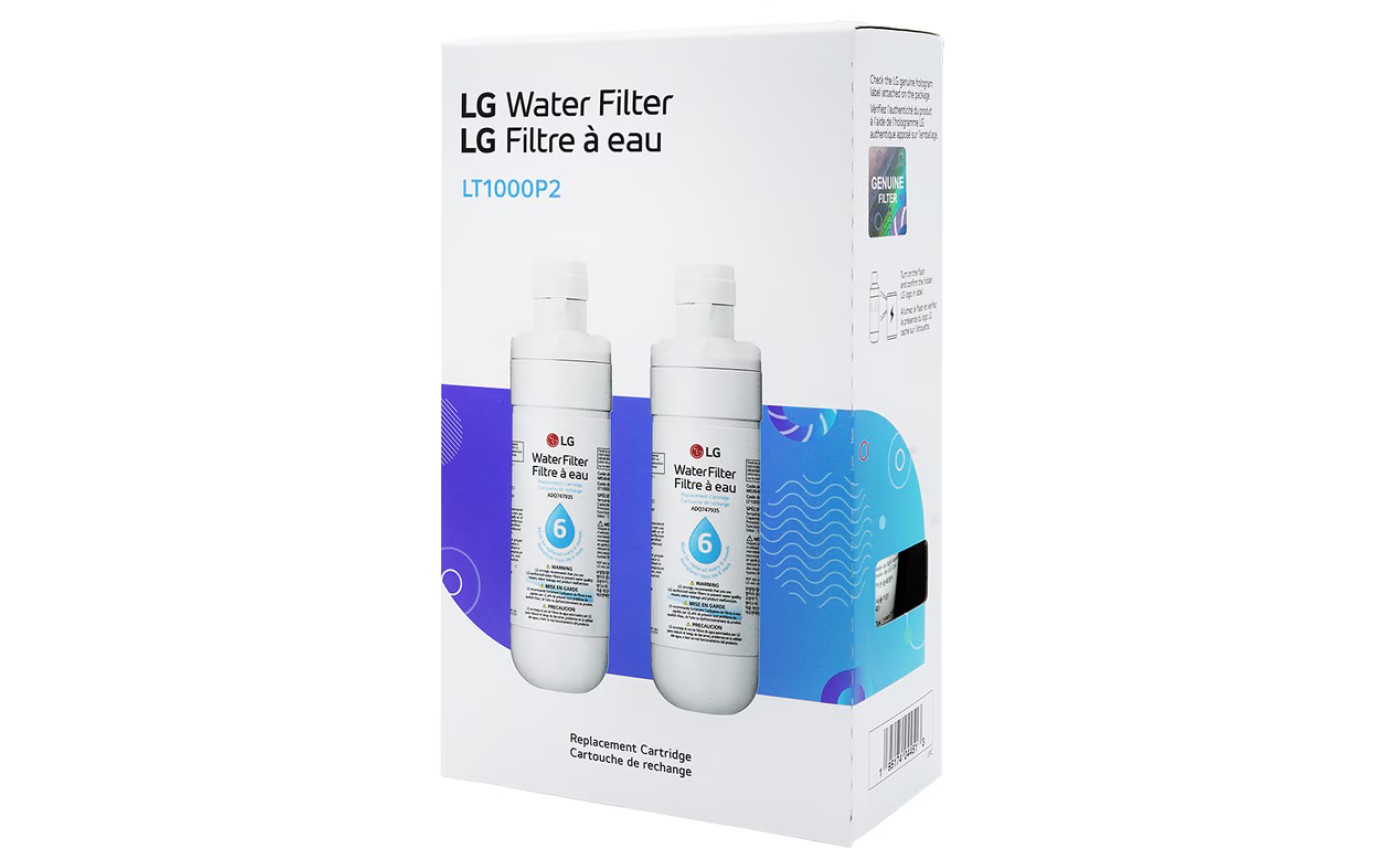 LG LT1000P2 Refrigerator Water Filter Replacement Cartridge (2 Pack) LT1000P2