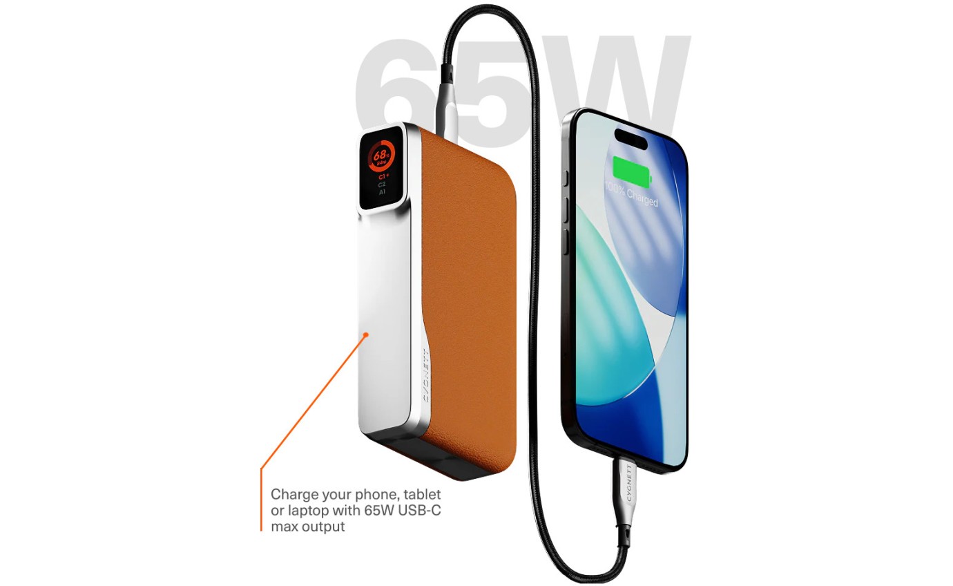 Cygnett Encore 65W Power Bank 20K (Sunset Tan) 11901351071
