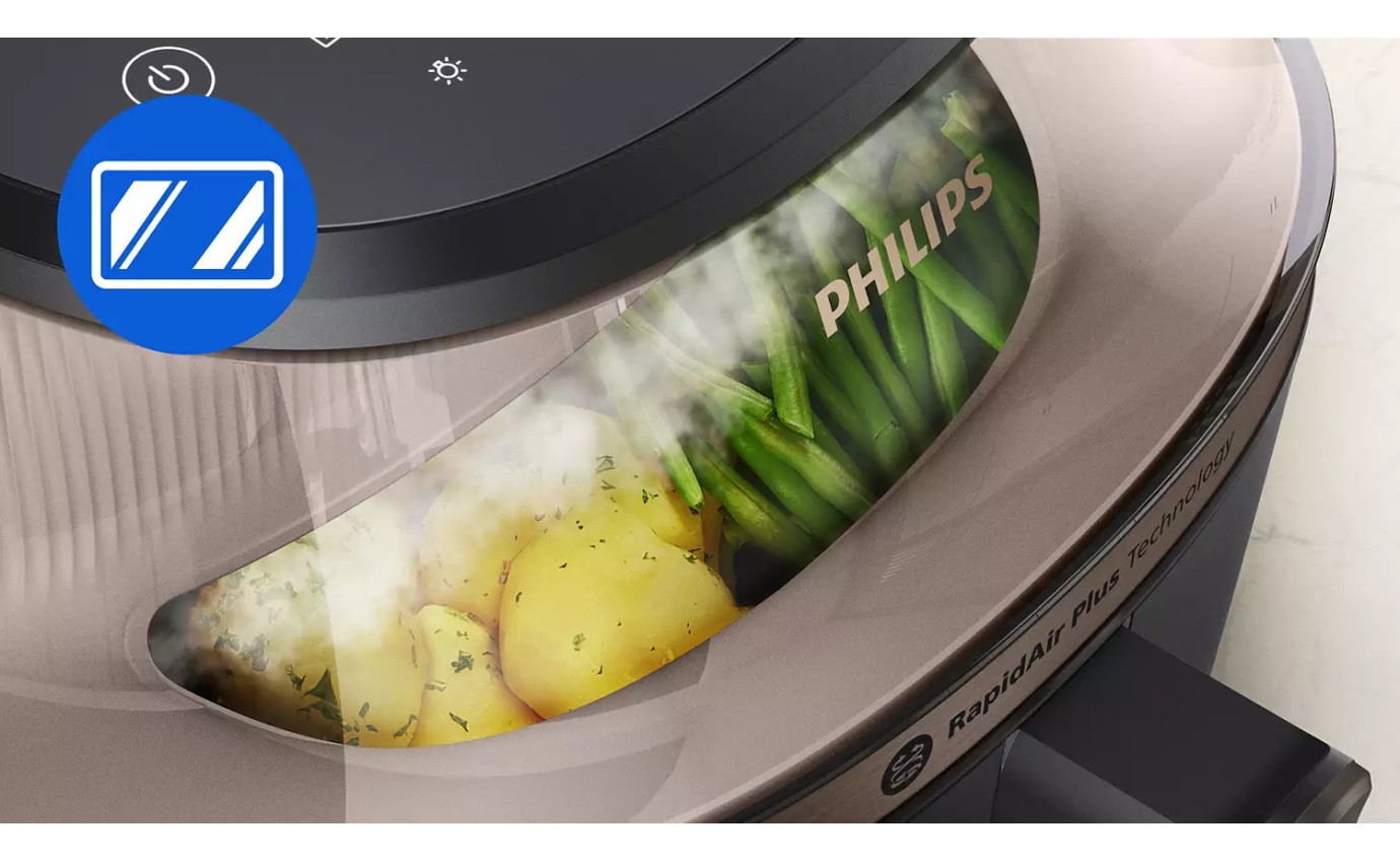 Philips 5000 Series Airfryer with Steam & Rail 7.2L NA54707