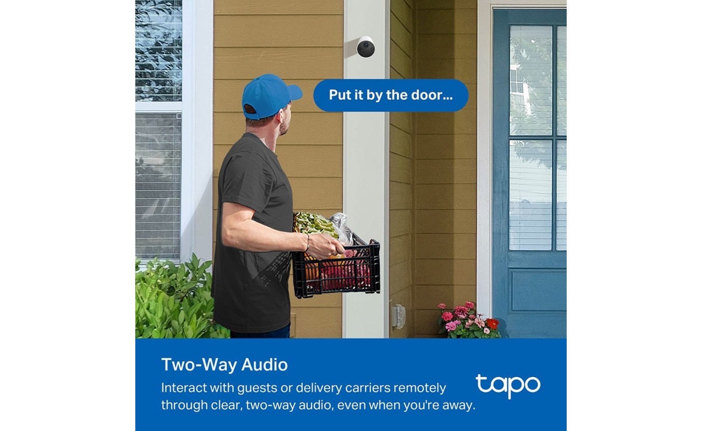 Tapo 2K 3MP Smart Wire-Free Indoor/Outdoor Security System (4 Pack) TAPOC4104PACK