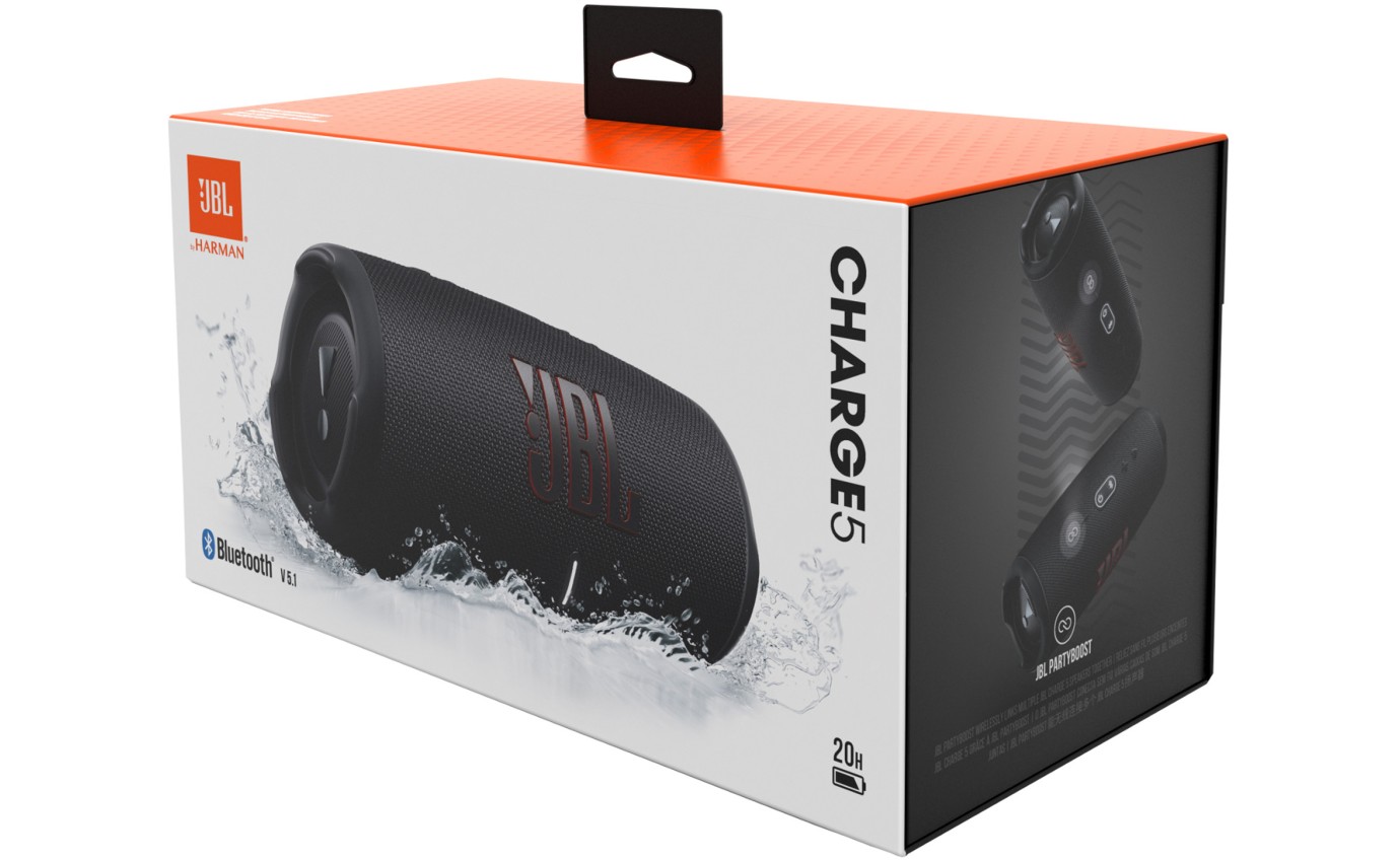 JBL Charge 5 Portable Waterproof Speaker (Black) JBLCHARGE5BLK