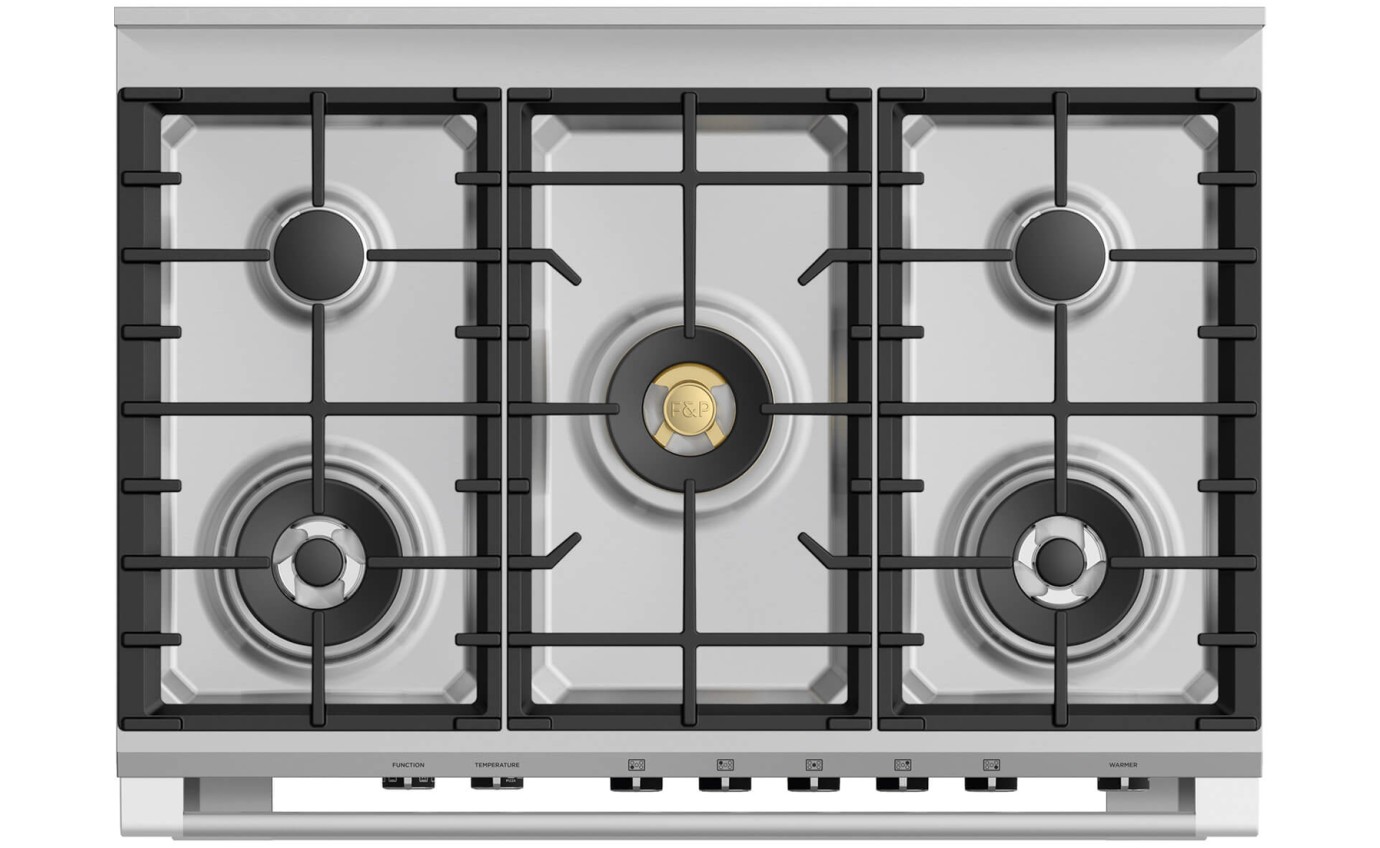 Fisher & Paykel 90cm Series 9 Classic 5 Burner Dual Fuel Pyrolytic Cooker OR90SCG6R1