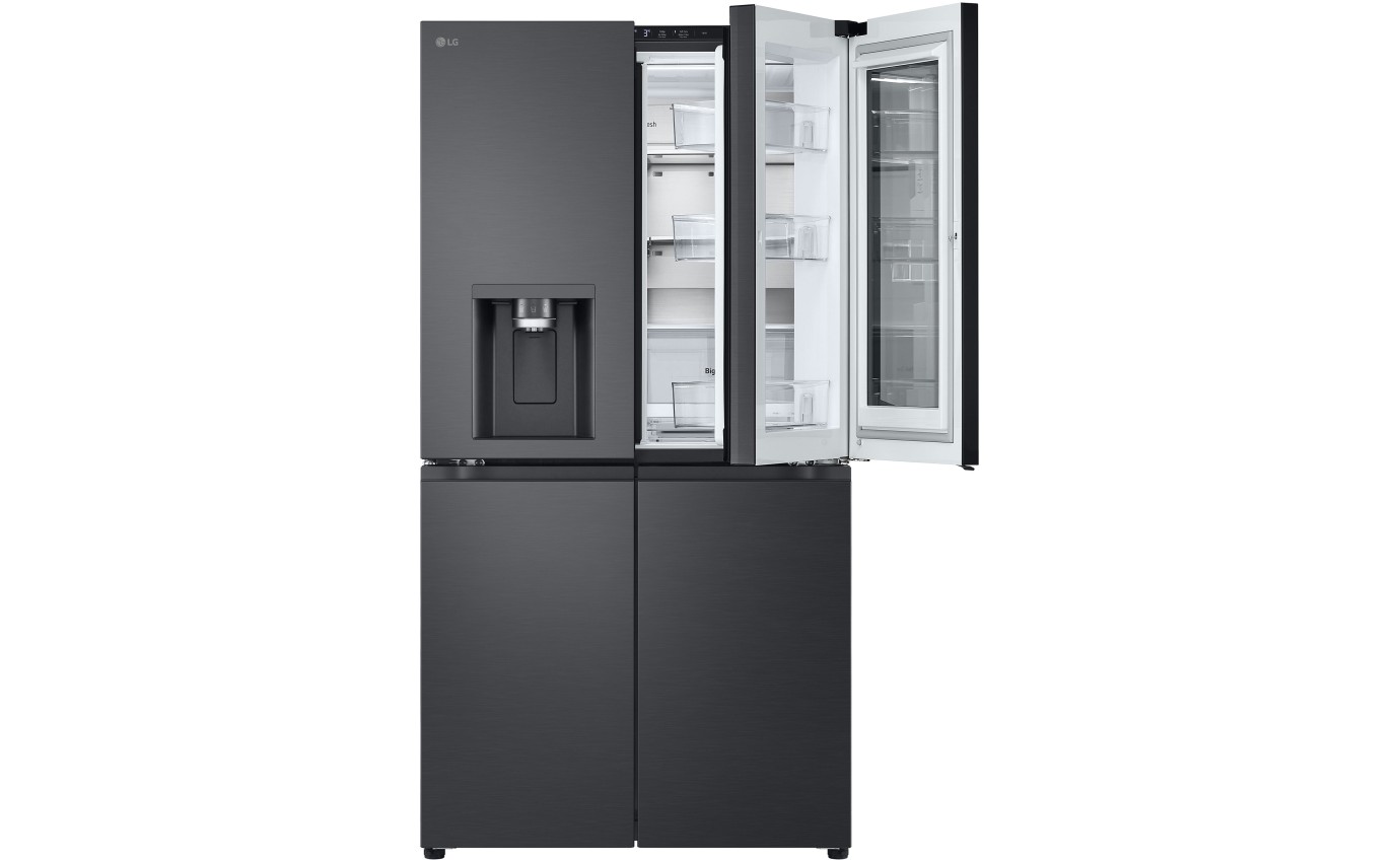 LG 847L InstaView French Door Fridge (Matte Black) GFV900MBLC
