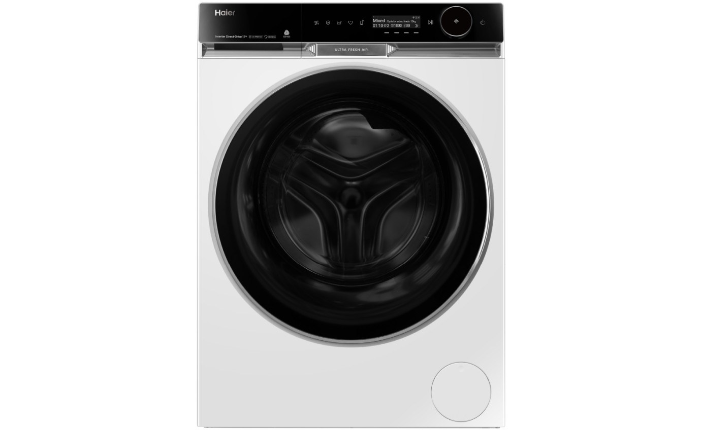 Haier 12kg 600 Series Front Loader Washing Machine (White) HWF12PXW2