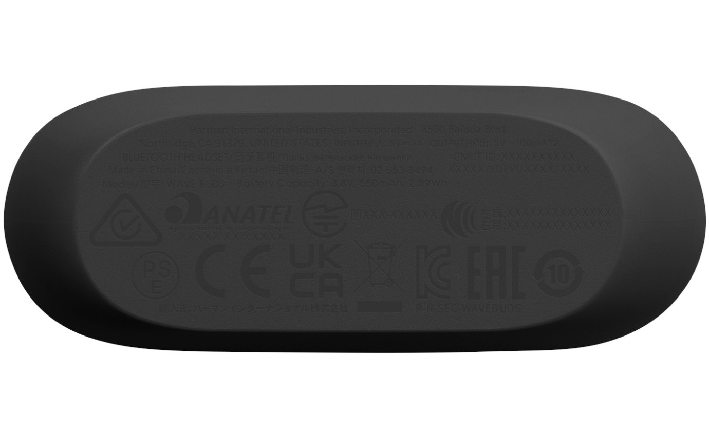 JBL Wave Buds True Wireless Earbuds (Black) JBLWBUDSBLK