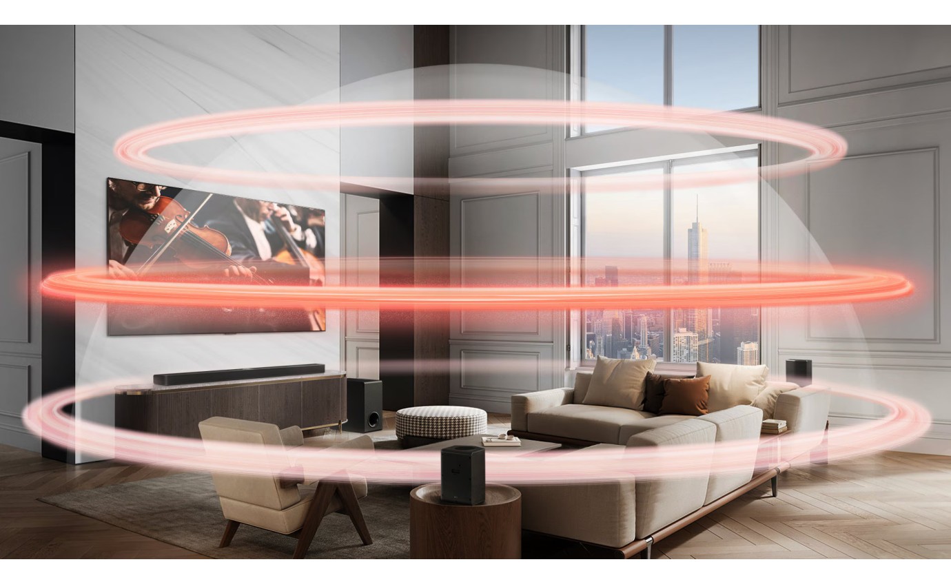 LG 5.1.3ch Home Theatre Sound Bar with Rear Speakers S80TR