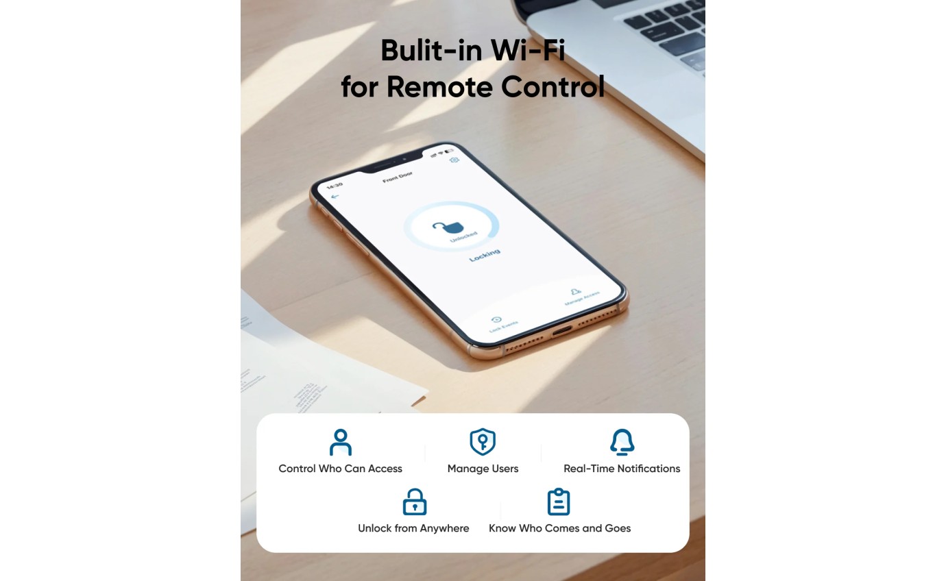 eufy Security Smart Lever Lock C33 (Nickel) T85L0C21
