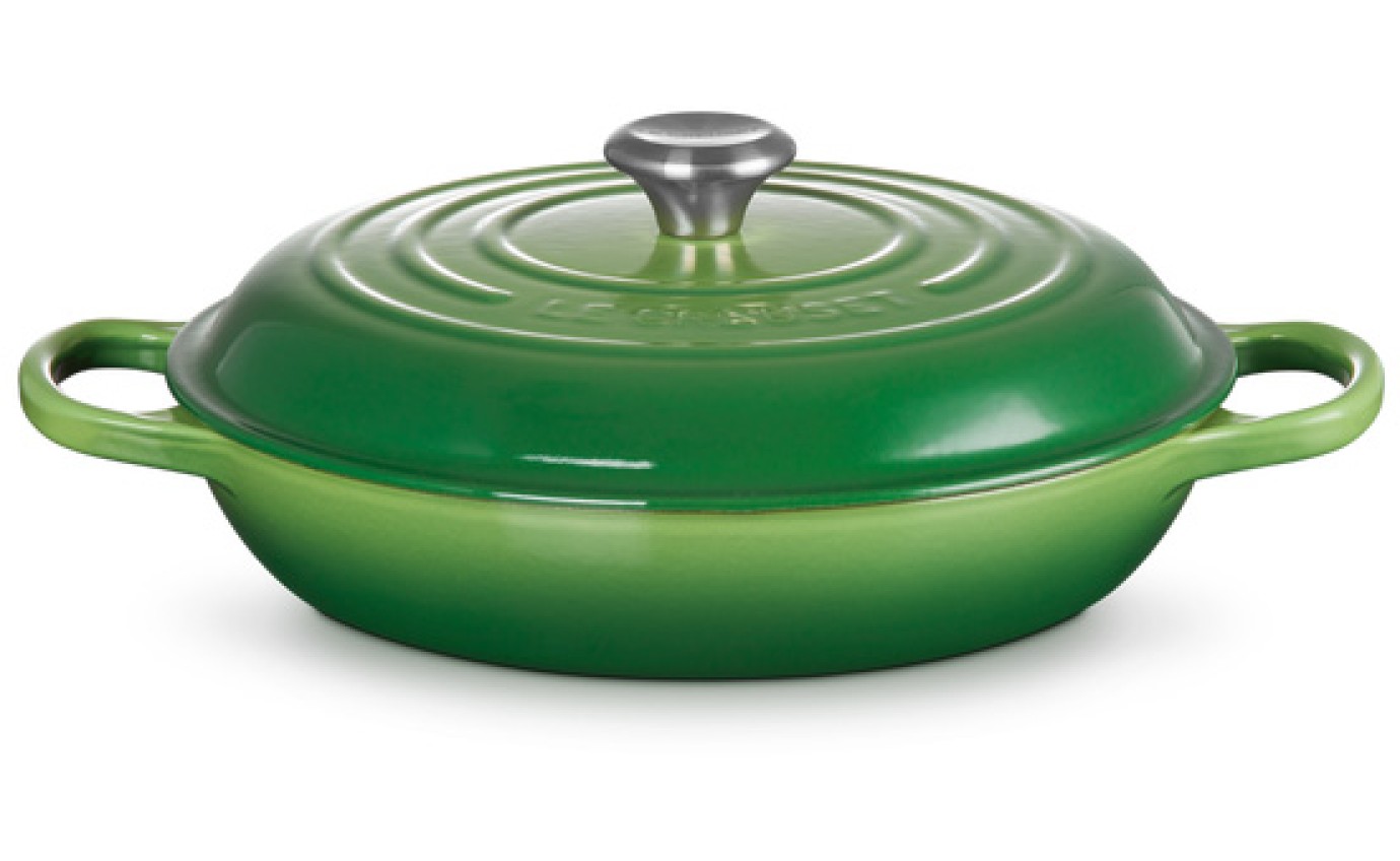 Le Creuset 30cm Cast Iron Shallow Casserole (Bamboo Green) 21180304082430