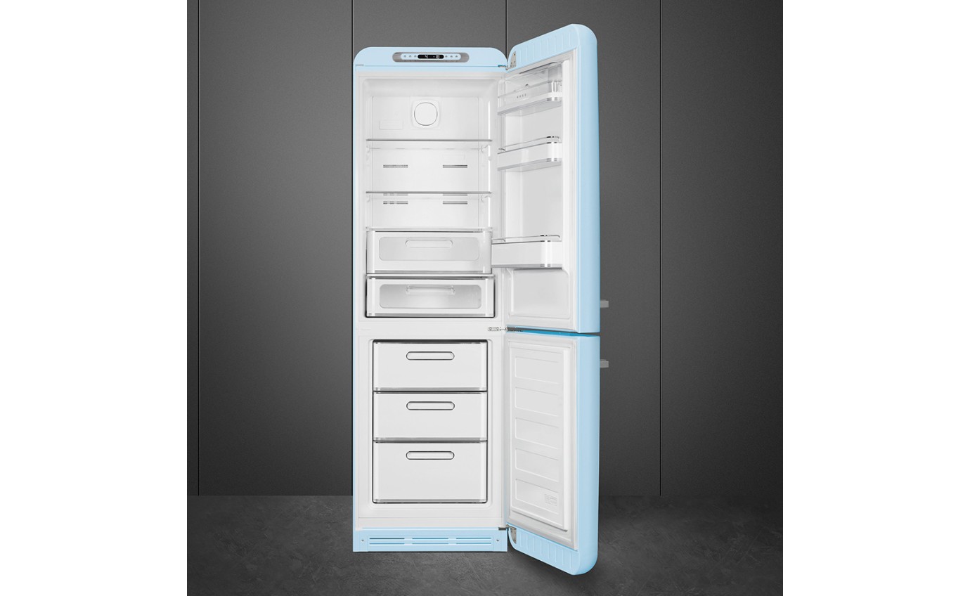 Smeg 331L 50s Style Retro Bottom Mount Fridge (Pastel Blue) FAB32RPB5AU