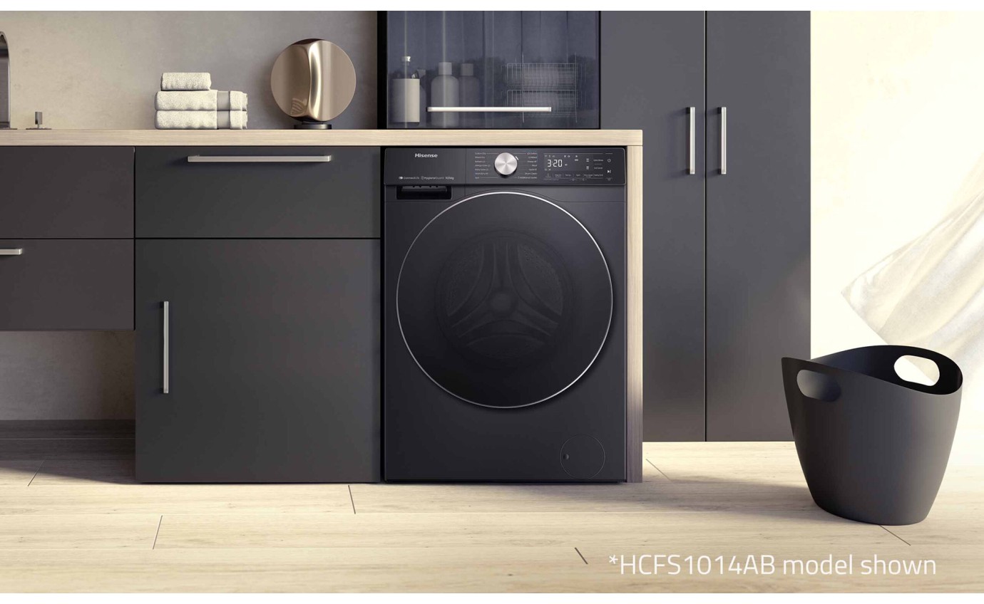 Hisense 10kg/6kg Series 7 Front Load Washer Dryer Combo (Charcoal Black) HCF7S1014B